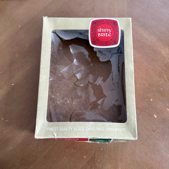 Max Eckardt Shiny Brite Christmas Ornaments 2” Glass 10 Blue Silver Holiday USA - Picture 5 of 12